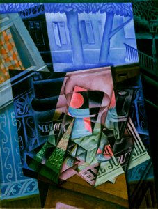 Juan Gris (José Victoriano González Pérez), Spanish - Still Life before an Open Window, Place Ravignan - Google Art Project. Free illustration for personal and commercial use.