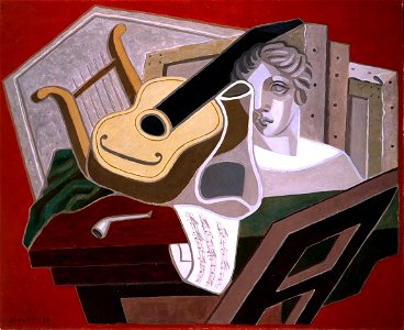 Juan Gris - La table du musicien - Google Art Project. Free illustration for personal and commercial use.