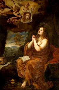 Juan Carreño de Miranda (1614-1685) - Putti-Angels Showing the Veronica to Saint Mary Magadalen - 1145086 - National Trust