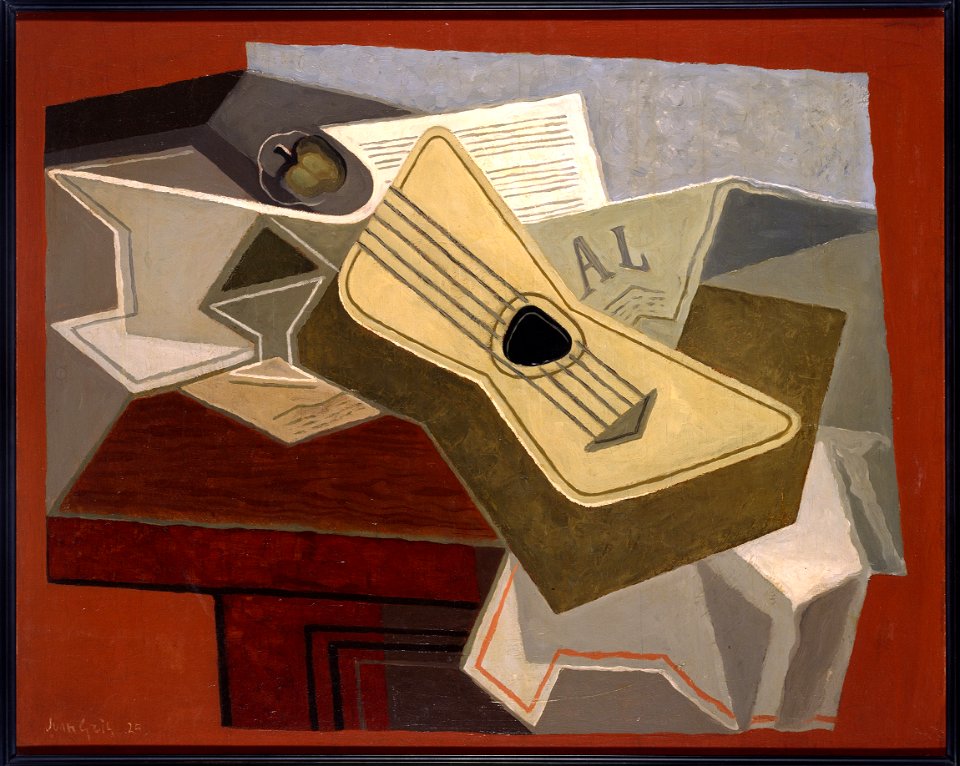 Juan Gris - Guitare et journal - Google Art Project