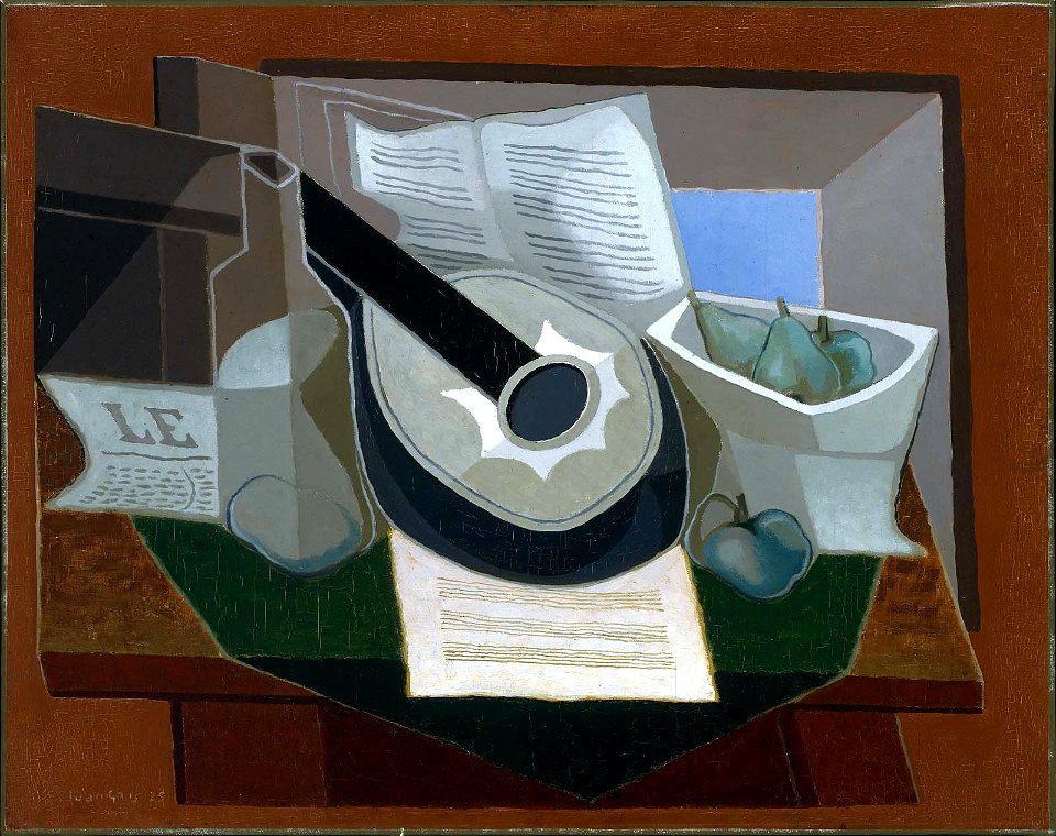 Juan Gris - Mandolin and Fruit Dish - 67.1161 - Museum of Fine Arts