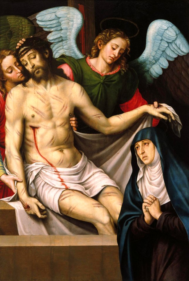 Juan de Juanes - Christ in the Arms of Two Angels - 1962.1 - Dallas Museum of Art