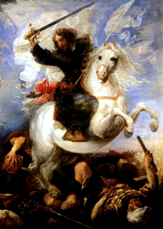 Juan Carreño de Miranda - St James the Great in the Battle of Clavijo - WGA04486