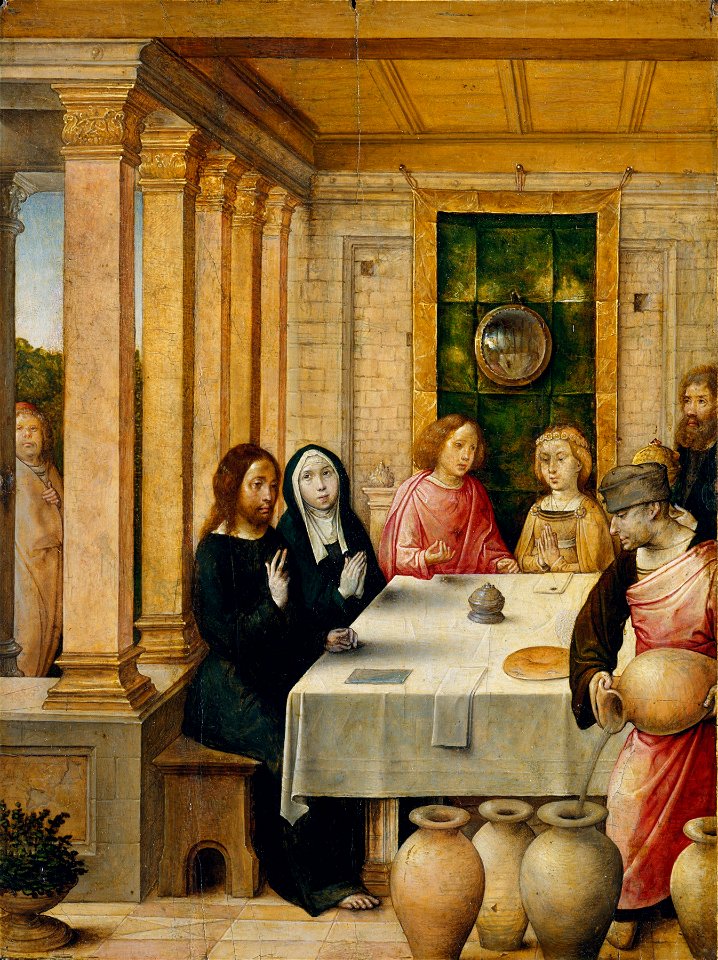 Juan de Flandes - The Marriage Feast at Cana - WGA12055