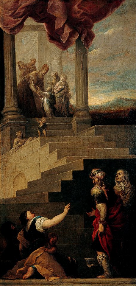Juan de Sevilla - Introduction of the Virgin in the Temple - Google Art Project