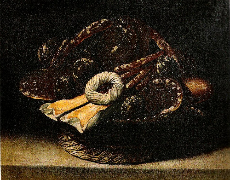 Juan van der Hamen y León - Korb mit Süßigkeiten