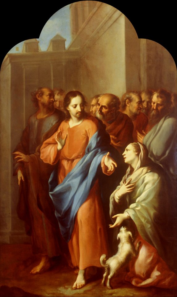 Juan Rodríguez Juárez - Jesus with the Sick Woman - Google Art Project