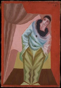 Juan Gris - Le Pierrot au Rideau - 1998.294 - Fogg Museum