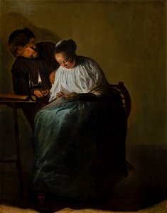 Judith Leyster - Man Offering Money to a Young Woman - 564 - Mauritshuis