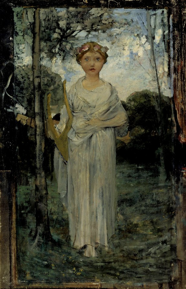 Jules Bastien-Lepage - Muse, Study - A I 541 - Finnish National Gallery