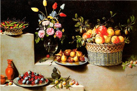 Juan van der Hamen y León - Stillleben mit Blumen und Früchten