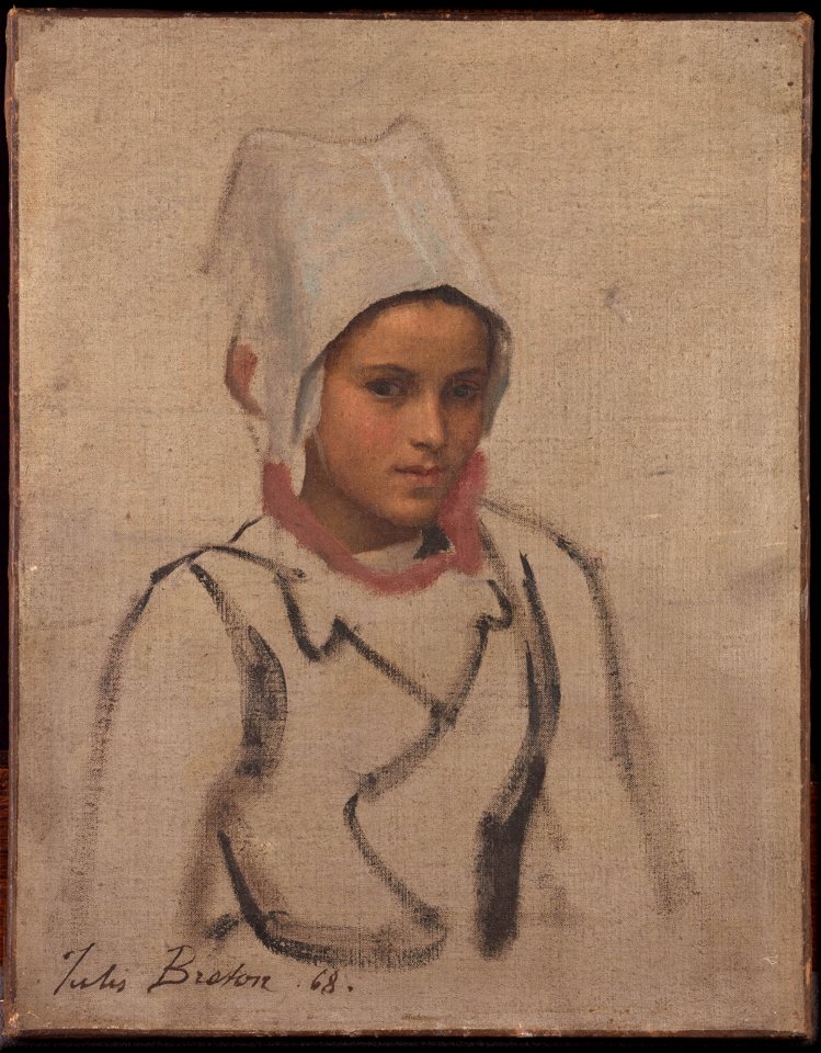 Jules Breton - Tête de jeune Bretonne, étude pour le Pardon - PPP650 - Musée des Beaux-Arts de la ville de Paris