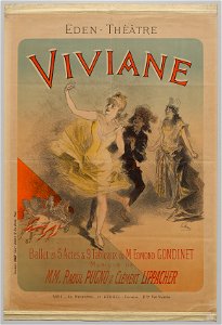Jules Chéret (French, 1836-1932) - Viviane - 1972.1126 - Cleveland Museum of Art