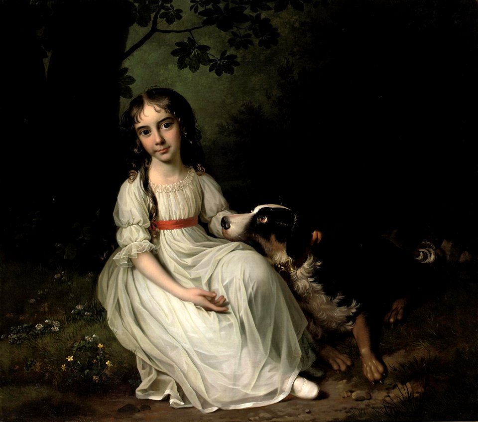 Jens Juel - Portræt af Frederikke Maria Sophia Brockdorff (1796)