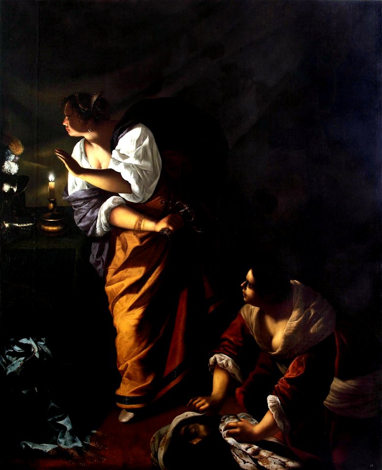 Judith and her maid Abra with the Head of Holofernes by Artemisia Gentileschi ca. 1645-1650