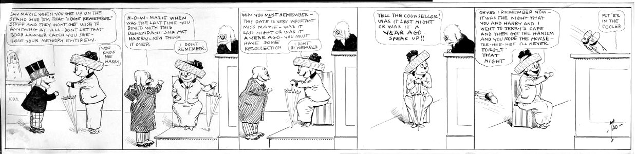Judge Rummy deals with a forgetful witness