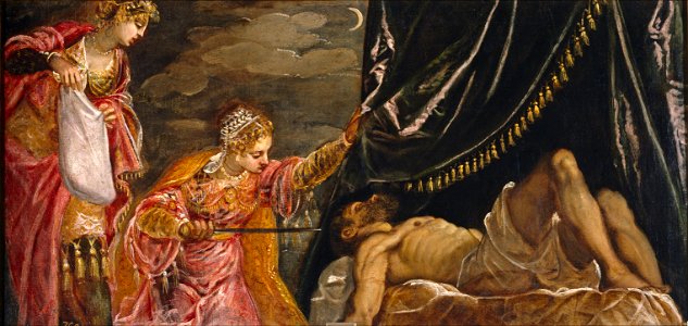 Judit y Holofernes, por Tintoretto