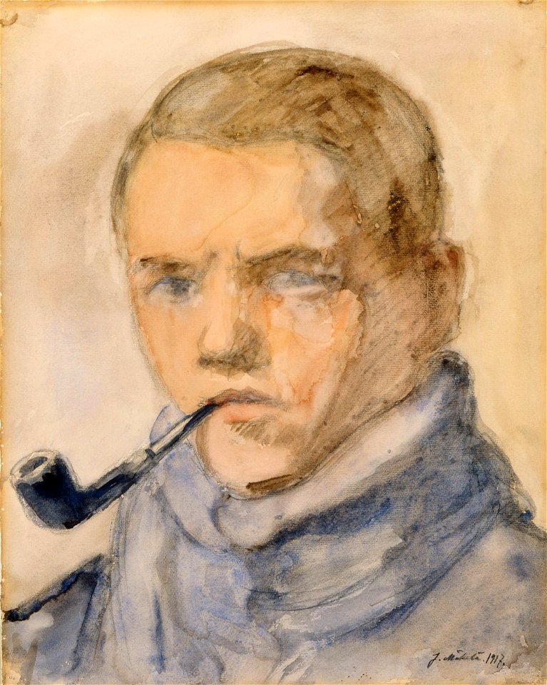 Juho Mäkelä - Self-Portrait - A III 2381 - Finnish National Gallery
