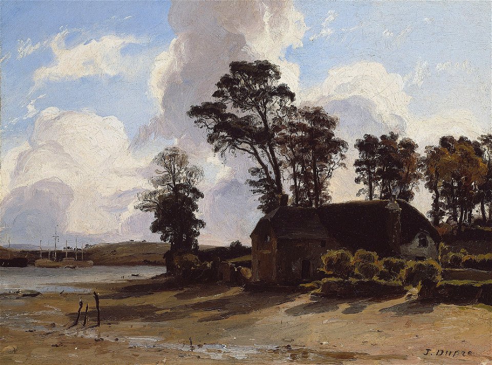 Jules Dupré - The Estuary Farm - 1995.186 - Art Institute of Chicago