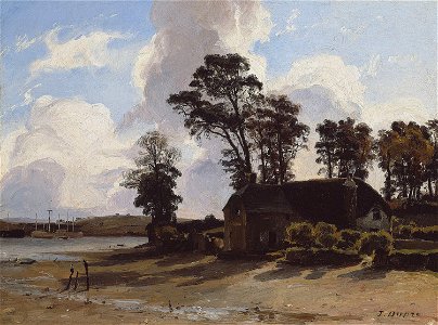 Jules Dupré - The Estuary Farm - 1995.186 - Art Institute of Chicago