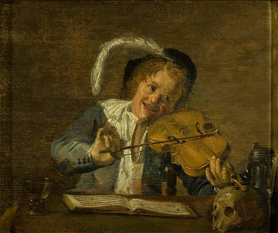 Judith Leyster - Violinist with a skull - 1630