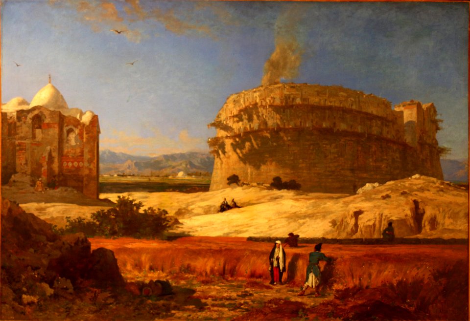 Jules Laurens - Village fortifié de Lasguirt dans le Korassan (Haute Perse)