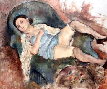 Jules Pascin - Femme se reposant - Kasser Foundation