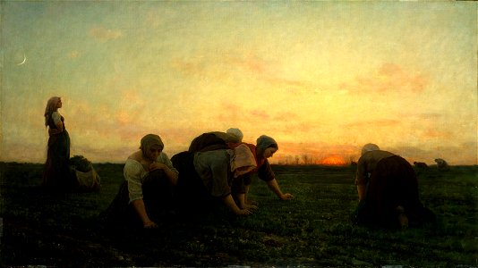 Jules Breton - 'The Weeders', oil on canvas, 1868, Metropolitan Museum of Art