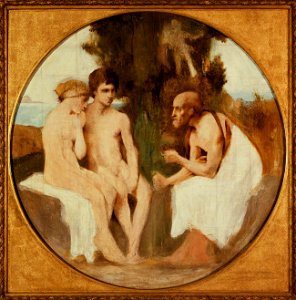 Jules Elie Delaunay - Philétas instruisant Daphnis et Chloé - PDUT1718 - Musée des Beaux-Arts de la ville de Paris