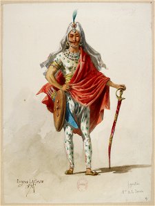 Jules Massenet - Le roi de Lahore - costume design by Eugène Lacoste 09 - 9. Figuration, M. de la danse