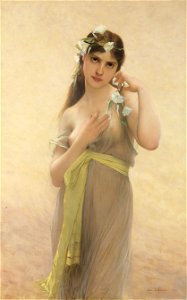Jules Joseph LeFebvre - Morning Glory - 1879. Free illustration for personal and commercial use.