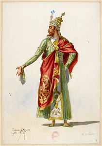 Jules Massenet - Le roi de Lahore - costume design by Eugène Lacoste 07 - 7. M. des choeurs