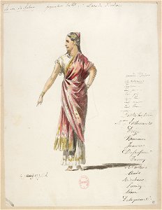 Jules Massenet - Le roi de Lahore - costume design by Eugène Lacoste 15 - 15. Figuration ballet, paradis d'Indra
