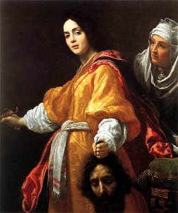 Judith with the Head of Holofernes (1613); Cristofano Allori. Free illustration for personal and commercial use.