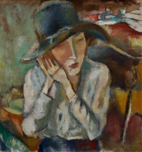 Jules Pascin - Hermine au grand chapeau
