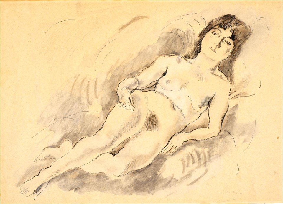 Jules Pascin - Reclining Nude - BF631 - Barnes Foundation