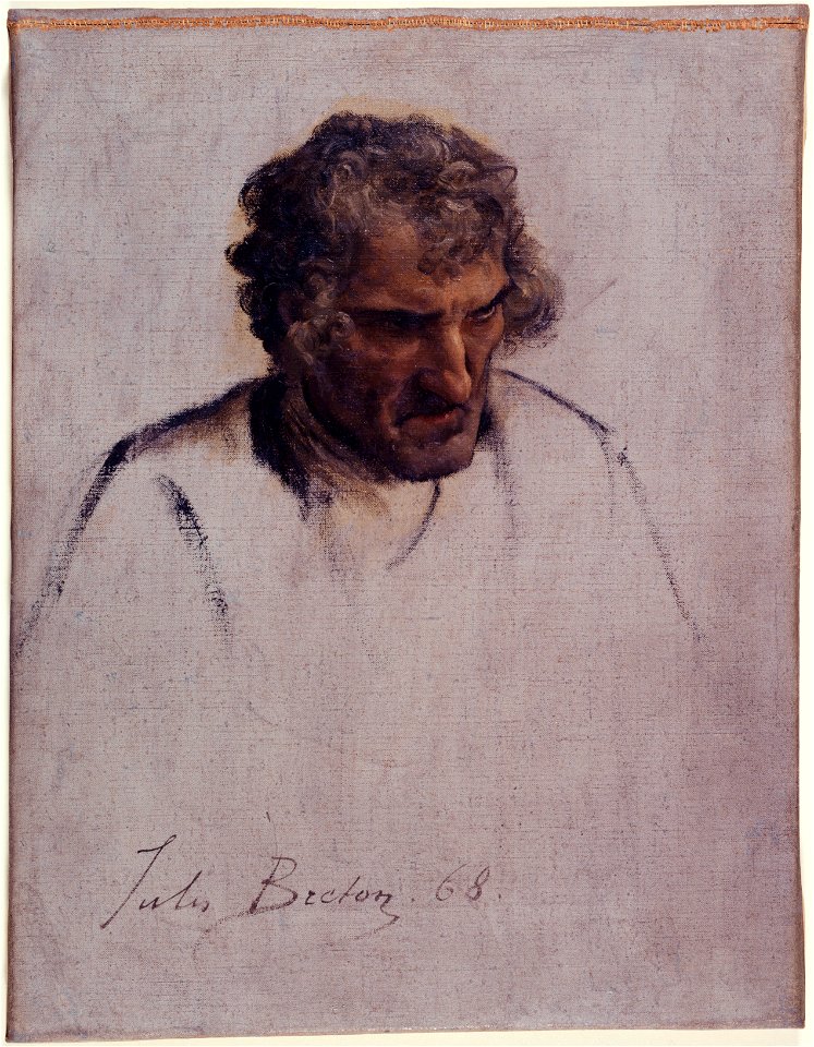 Jules Breton - Tête de Breton, étude pour le Pardon - PPP649 - Musée des Beaux-Arts de la ville de Paris