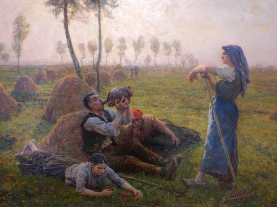 Jules-Adolphe Breton - Peasants Resting - Arnot Art Museum