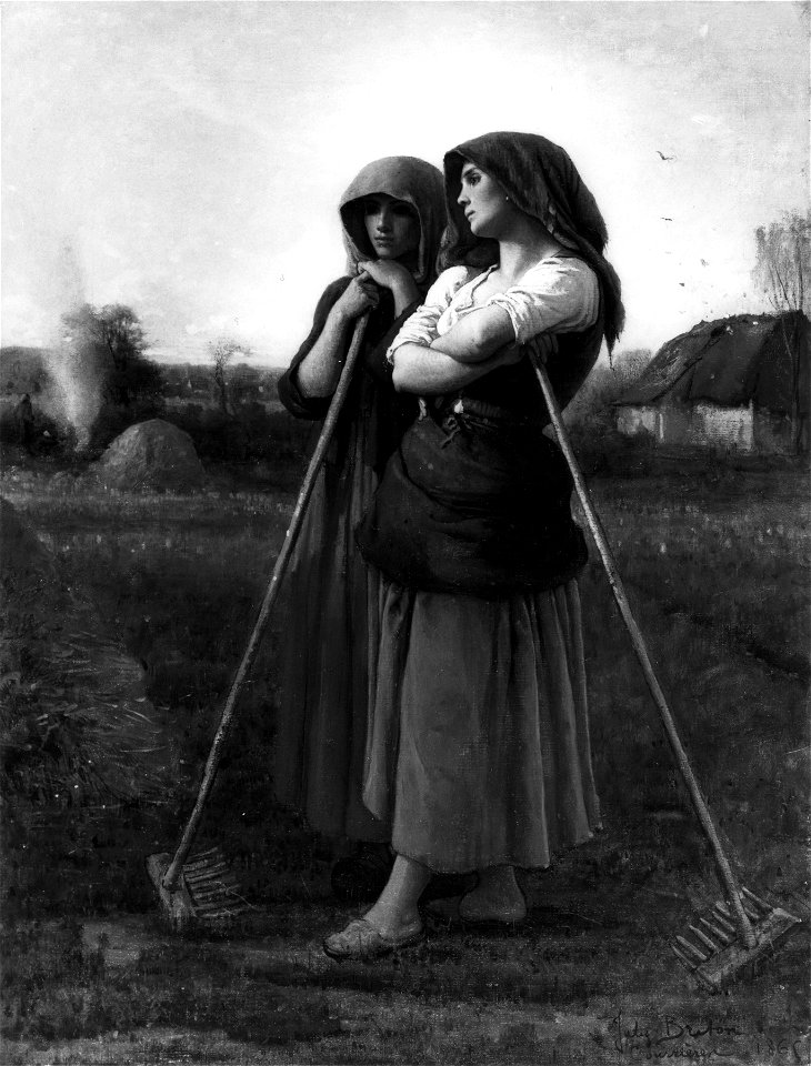 Jules Adolphe Aimé Louis Breton - The Close of Day - Walters 3757