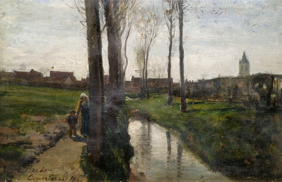 Jules Breton Landschaft bei Courrières 1860
