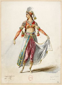 Jules Massenet - Le roi de Lahore - costume design by Eugène Lacoste 24 - 24. Paradis d'Indra, la danse