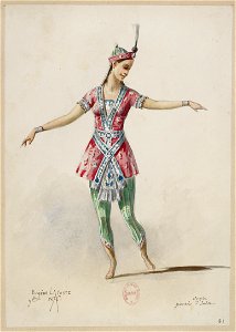Jules Massenet - Le roi de Lahore - costume design by Eugène Lacoste 87 - 81. Danse, paradis d'Indra