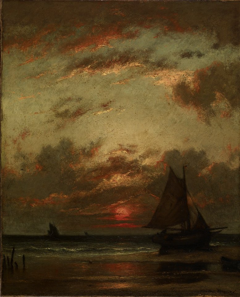 Jules Dupré - Sunset on the Coast - Walters 37120