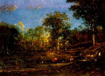 Jules Dupré - Vue sur les pâturages du Limousin