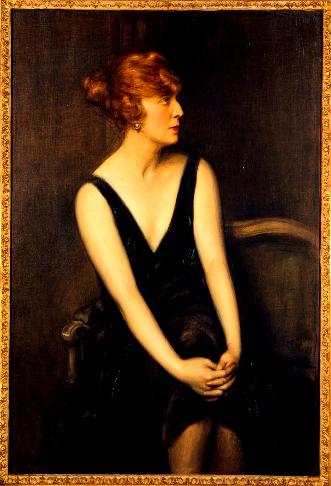 Jules Cayron - Portrait de Madame Yves Busser (née Christiane Alexandre) - P2189 - Musée Carnavalet
