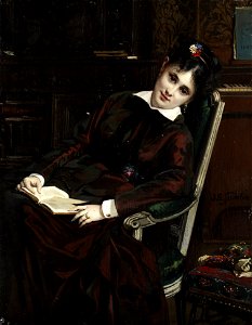 Jules Emile Saintin Junge Frau bei der Lektüre