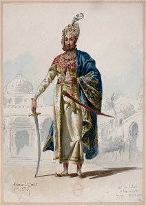 Jules Massenet - Le roi de Lahore - costume design by Eugène Lacoste 13 - -Légende-