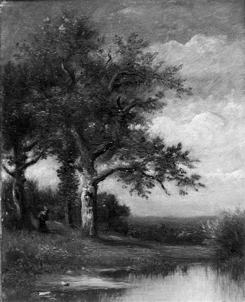 Jules Dupré - Landscape with Oaks - NM 1582 - Nationalmuseum