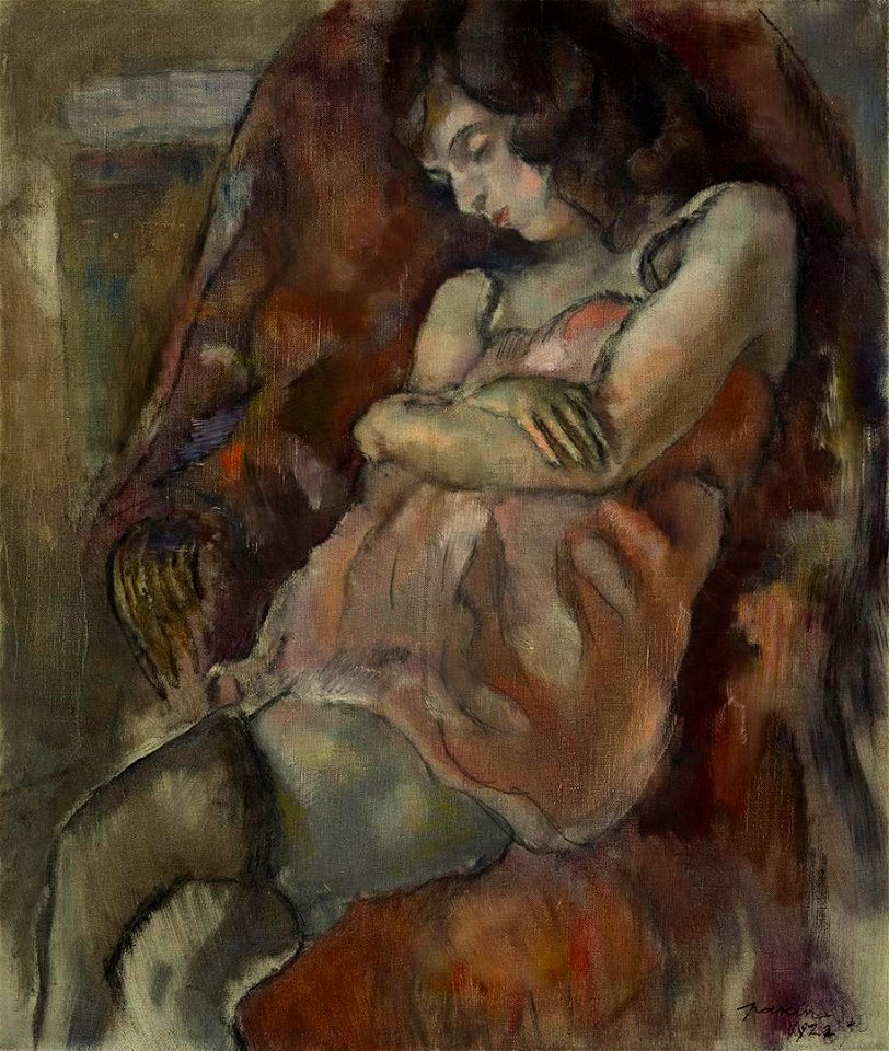 Jules Pascin - Girl Seated - ASC.2012.76 - Crystal Bridges Museum of American Art