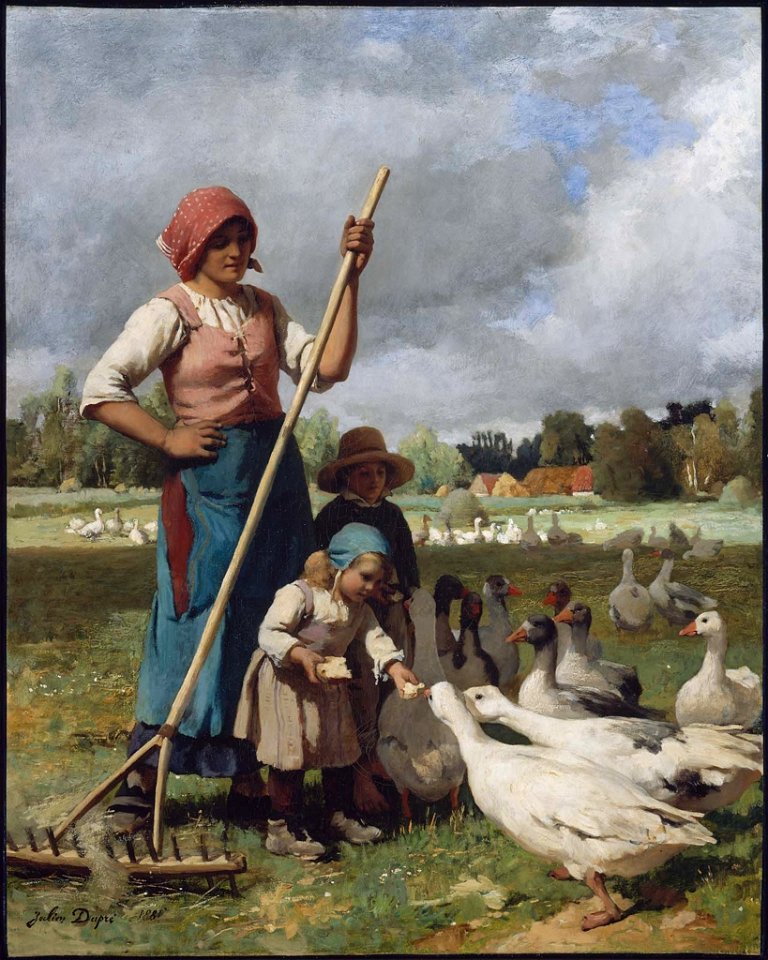 Julien Dupré - Children Feeding Geese - 20.1865 - Museum of Fine Arts